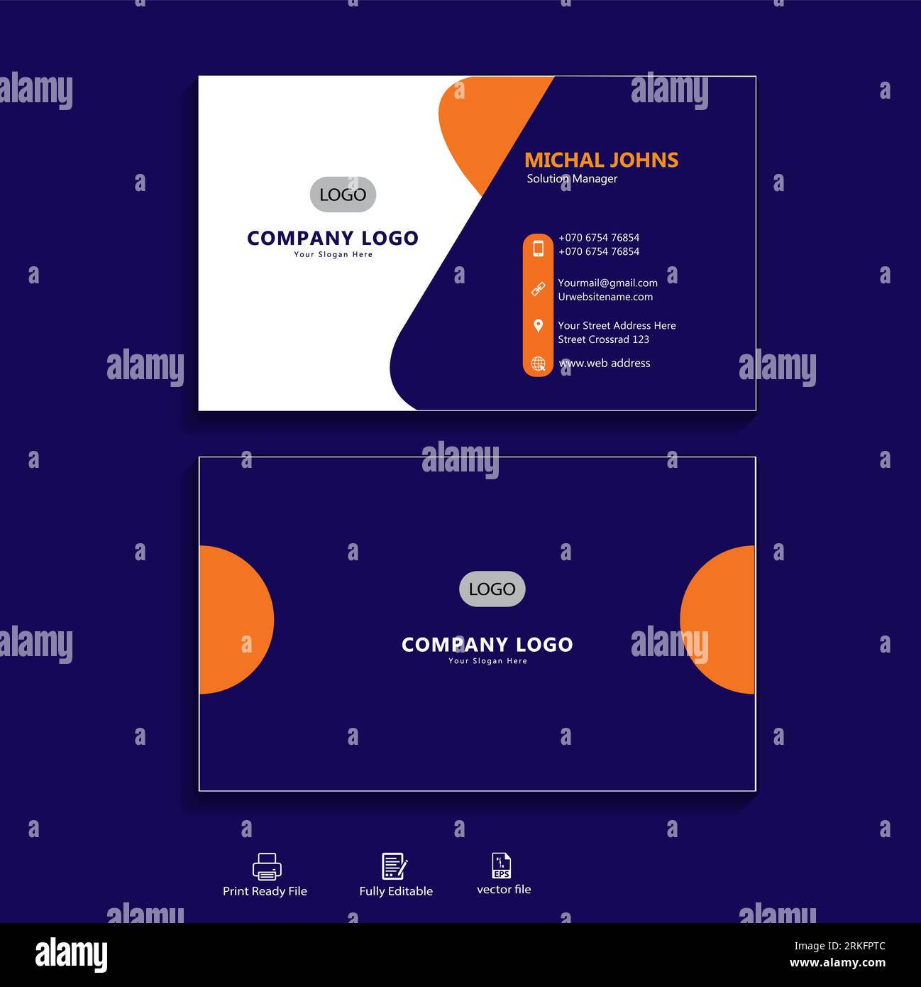 vector premium business card template Stock Vector Image & Art - Alamy