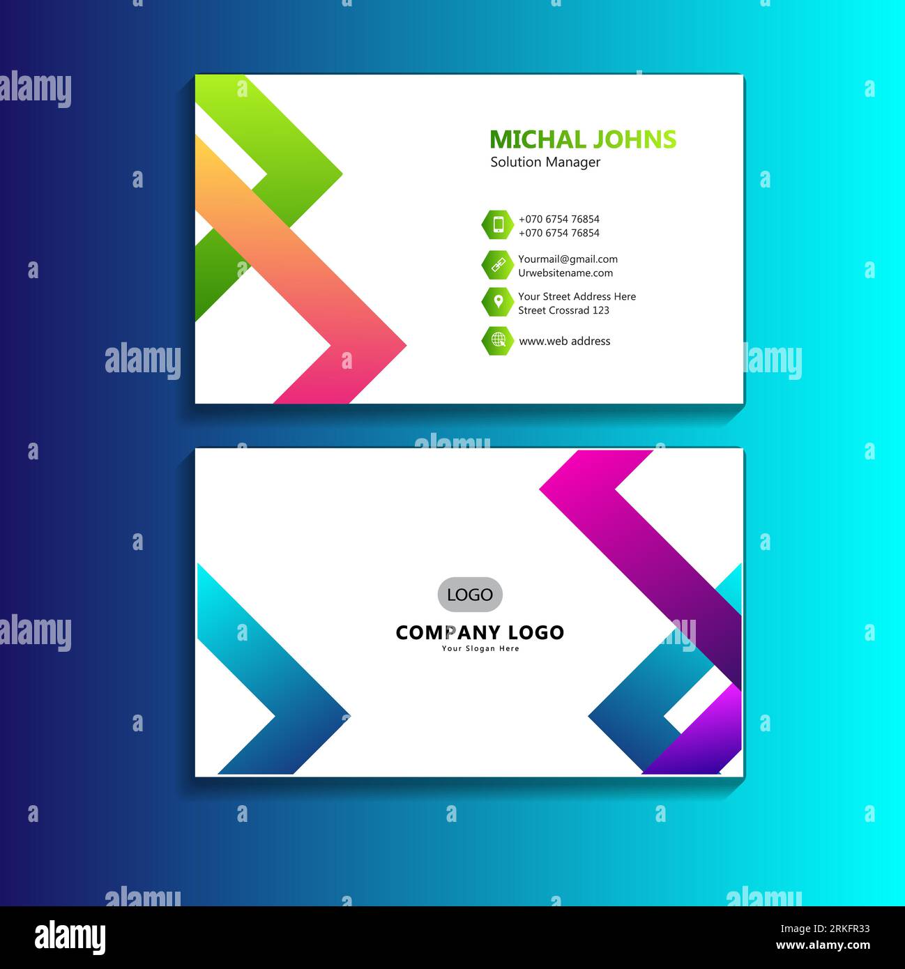 vector premium business card template Stock Vector Image & Art - Alamy