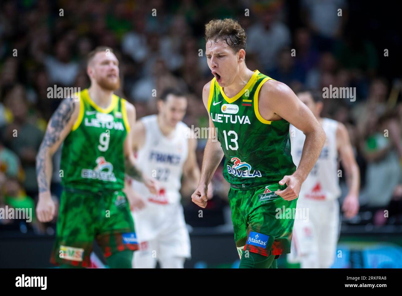 VILNIUS, LITHUANIA - august 11th 2023: FIBA World Cup 2023 tune-up game