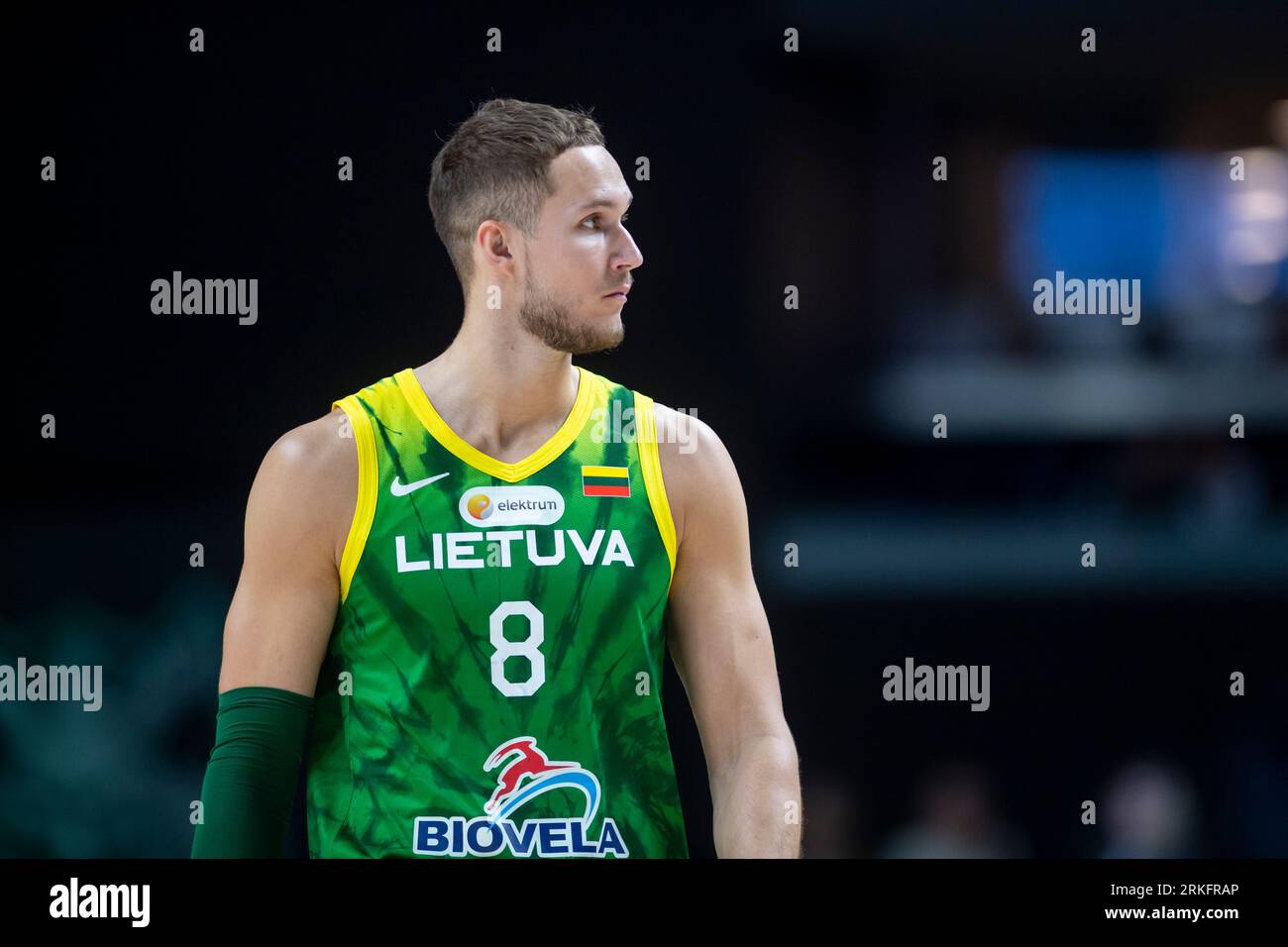 VILNIUS, LITHUANIA august 11th 2023 FIBA World Cup 2023 tuneup game. Lithuania France
