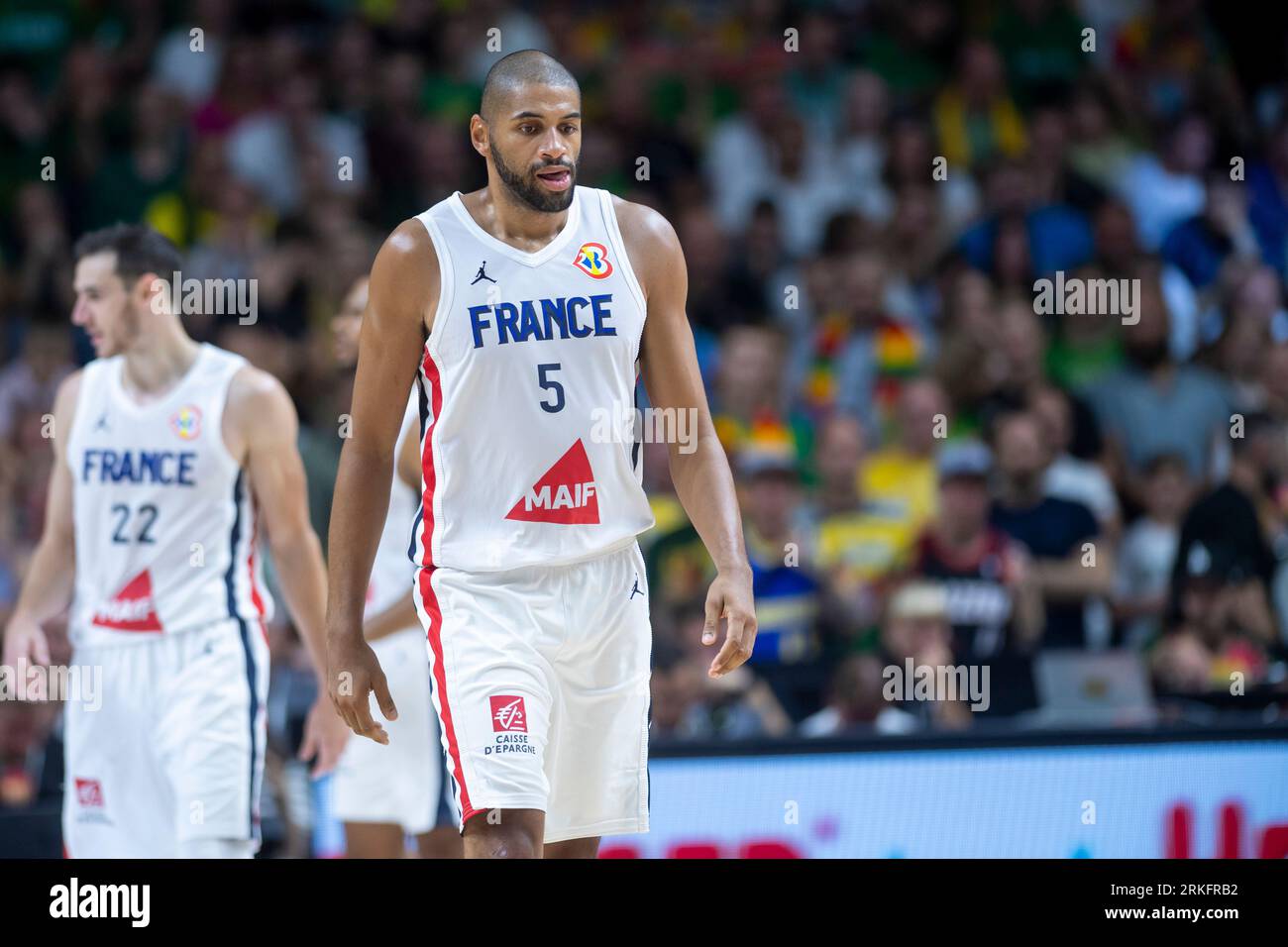 VILNIUS, LITHUANIA august 11th 2023 FIBA World Cup 2023 tuneup game. Lithuania France
