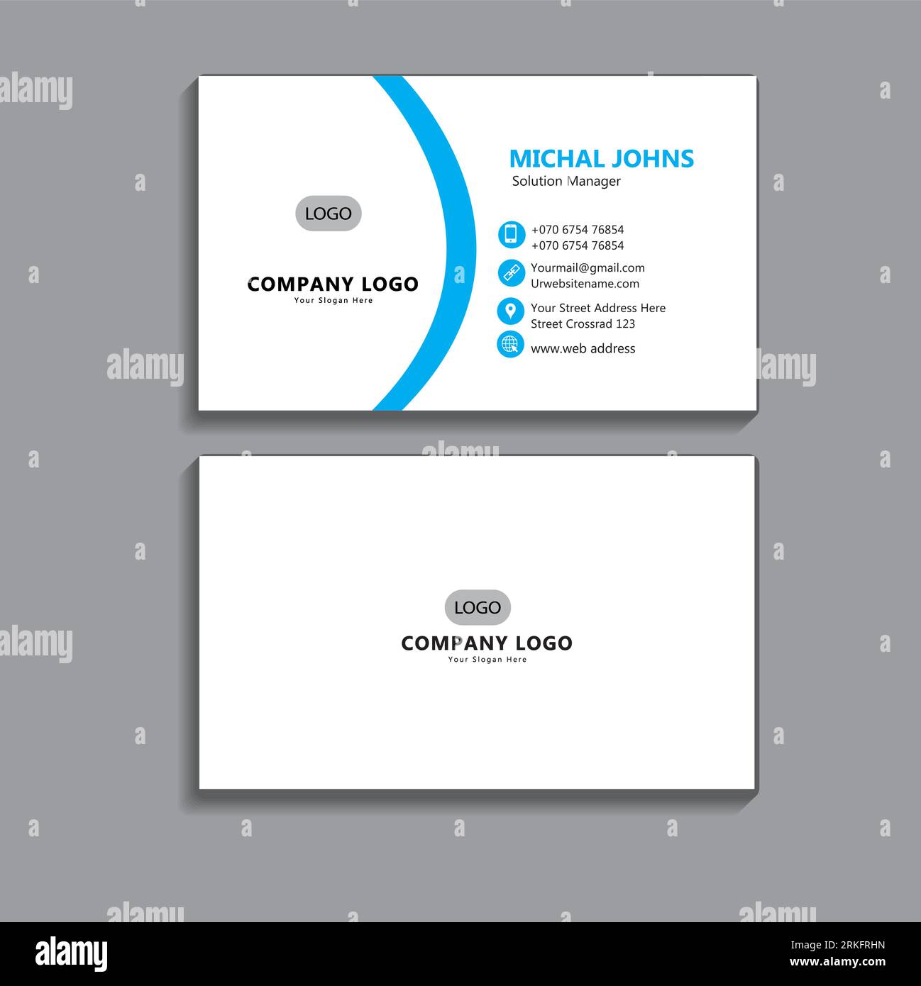 vector premium business card template Stock Vector Image & Art - Alamy