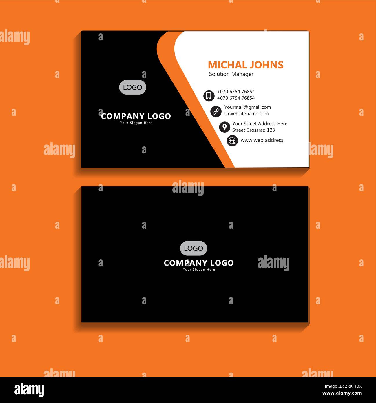 vector premium business card template Stock Vector Image & Art - Alamy