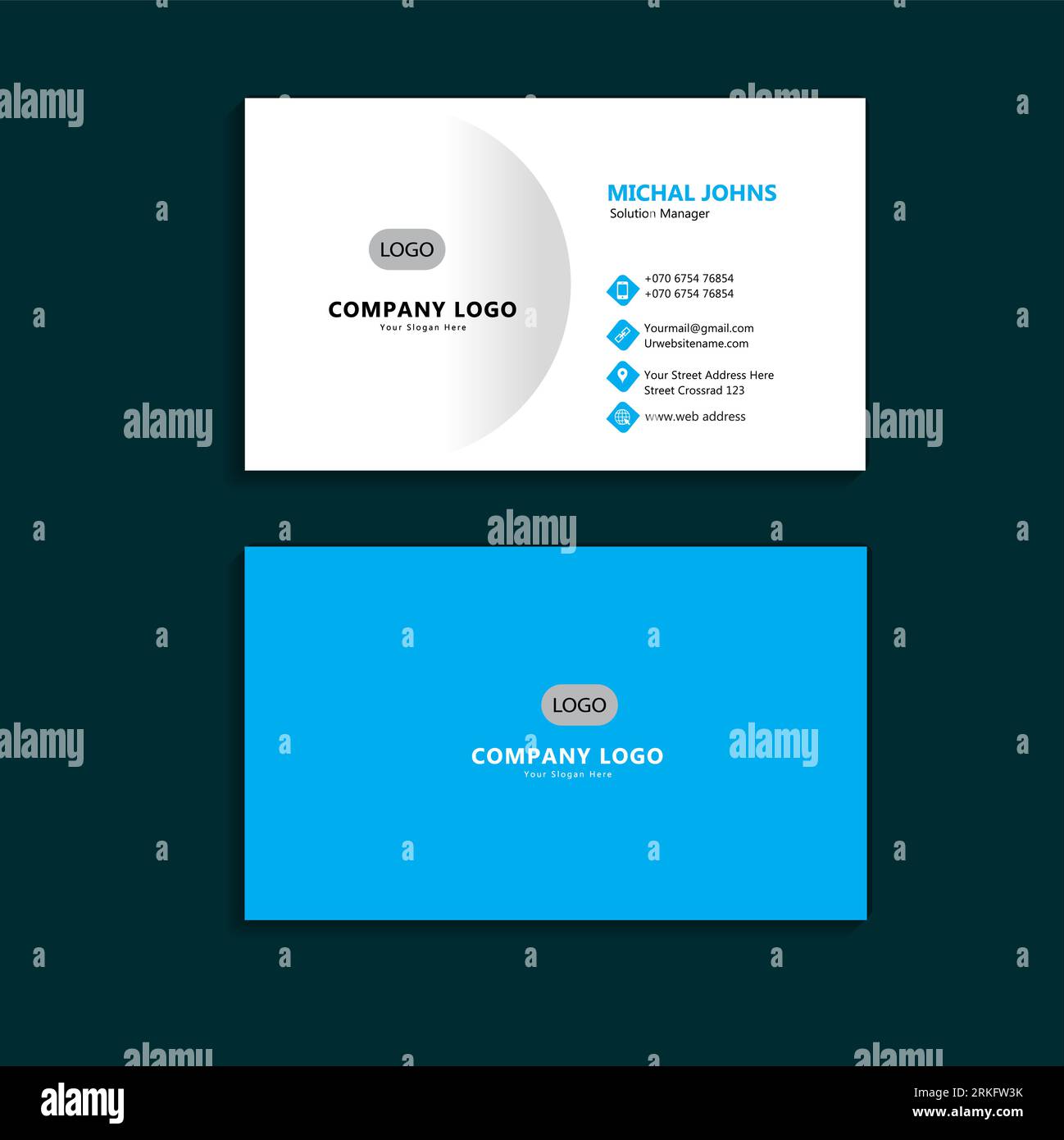 vector premium business card template Stock Vector