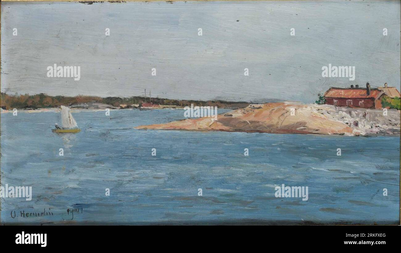 Skärgårdsön 1901 by Olof Hermelin Stock Photo Alamy