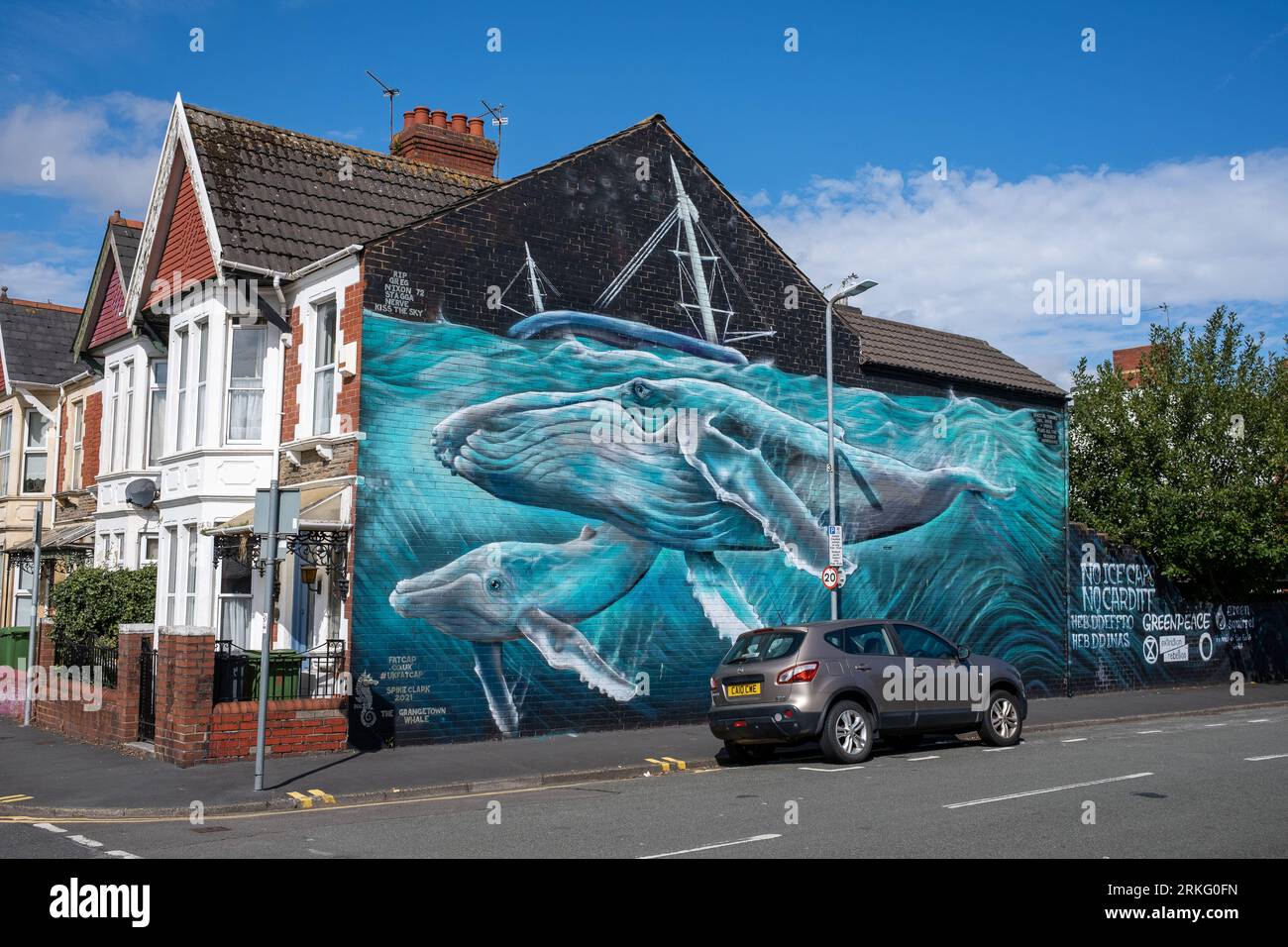 Cardiff Street Art / Cardiff Graffiti Art Stock Photo Alamy
