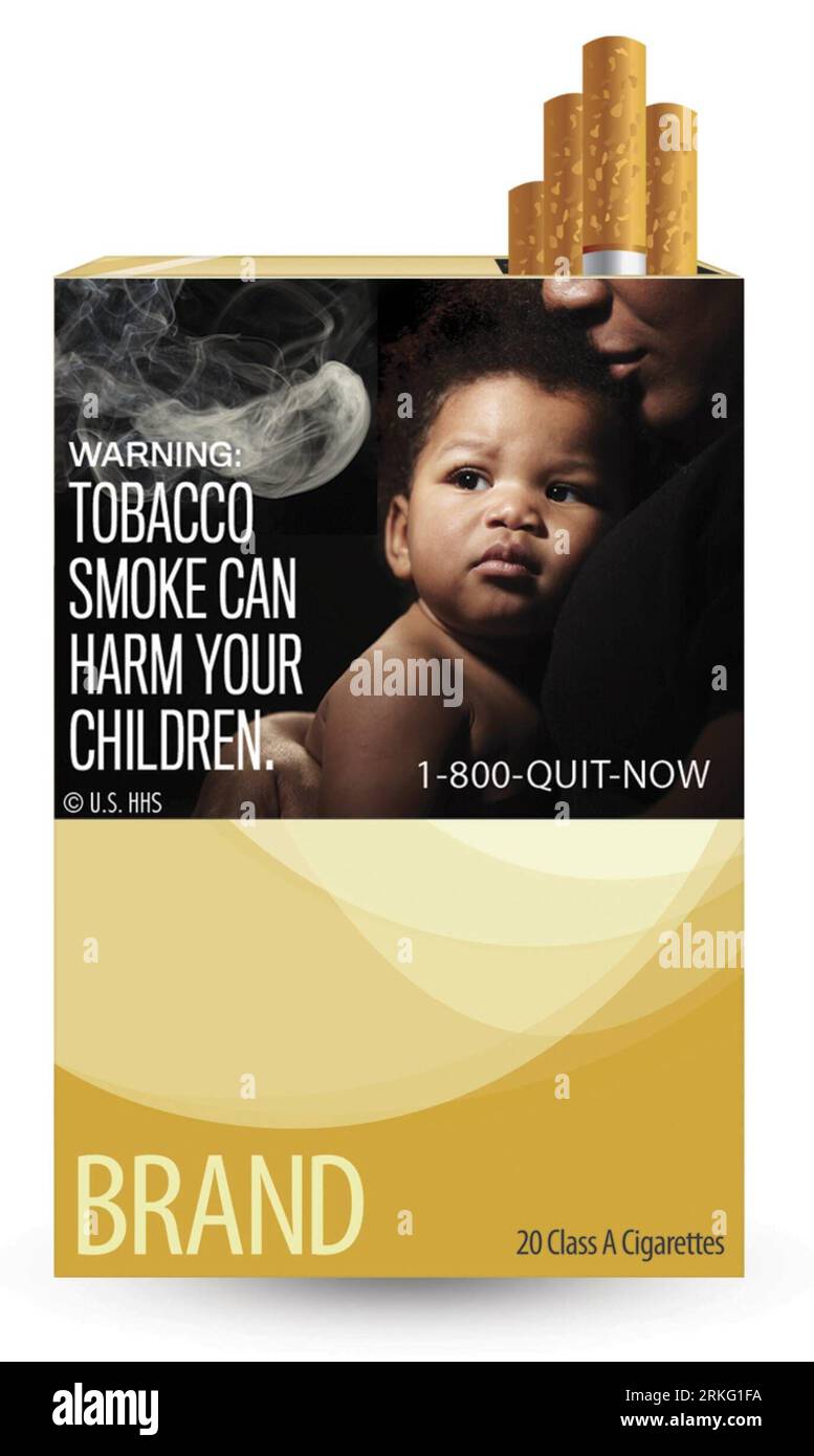 Bildnummer: 55532422  Datum: 22.06.2011  Copyright: imago/Xinhua (110621) -- WASHINGTON, June 21, 2011 (Xinhua) -- Picture provided by the U.S. Food and Drug Administration (FDA) on June 21, 2011 shows a graphic cigarette warning label. FDA on Tuesday unveiled nine graphic cigarette warning labels that highlight the dangers of smoking, in an effort to help prevent children from smoking, encourage adults who do to quit. (Xinhua) (wjd) US-FDA-CIGARETTE-WARNING LABEL PUBLICATIONxNOTxINxCHN Gesellschaft Rauchen Warnung Zigaretten Zigarettenschachtel Gefahren Gesundheitsschäden Schäden Gesundheit x Stock Photo