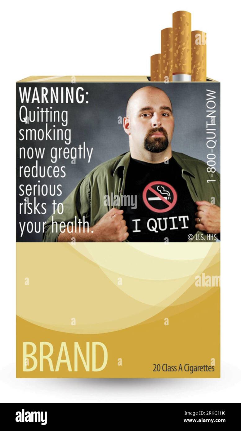 Bildnummer: 55532417  Datum: 22.06.2011  Copyright: imago/Xinhua (110621) -- WASHINGTON, June 21, 2011 (Xinhua) -- Picture provided by the U.S. Food and Drug Administration (FDA) on June 21, 2011 shows a graphic cigarette warning label. FDA on Tuesday unveiled nine graphic cigarette warning labels that highlight the dangers of smoking, in an effort to help prevent children from smoking, encourage adults who do to quit. (Xinhua) (wjd) US-FDA-CIGARETTE-WARNING LABEL PUBLICATIONxNOTxINxCHN Gesellschaft Rauchen Warnung Zigaretten Zigarettenschachtel Gefahren Gesundheitsschäden Schäden Gesundheit x Stock Photo