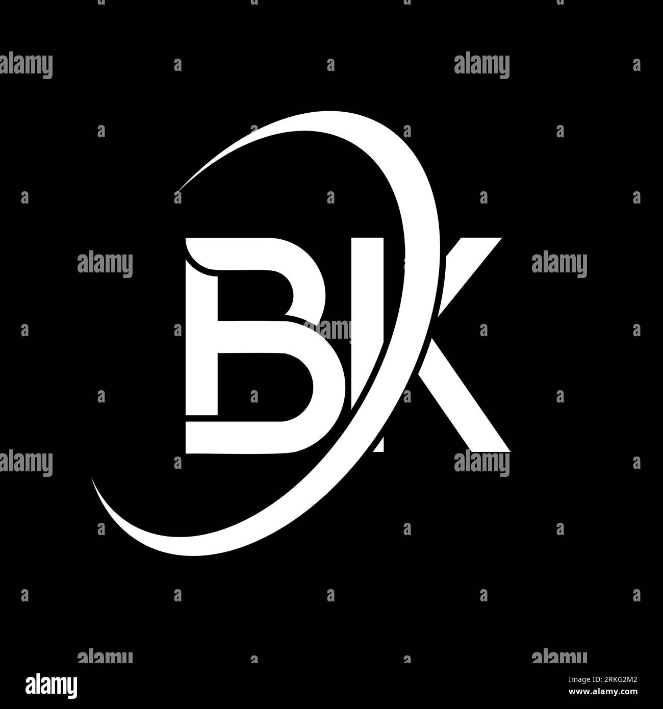 BK logo. B K design. White BK letter. BK/B K letter logo design ...