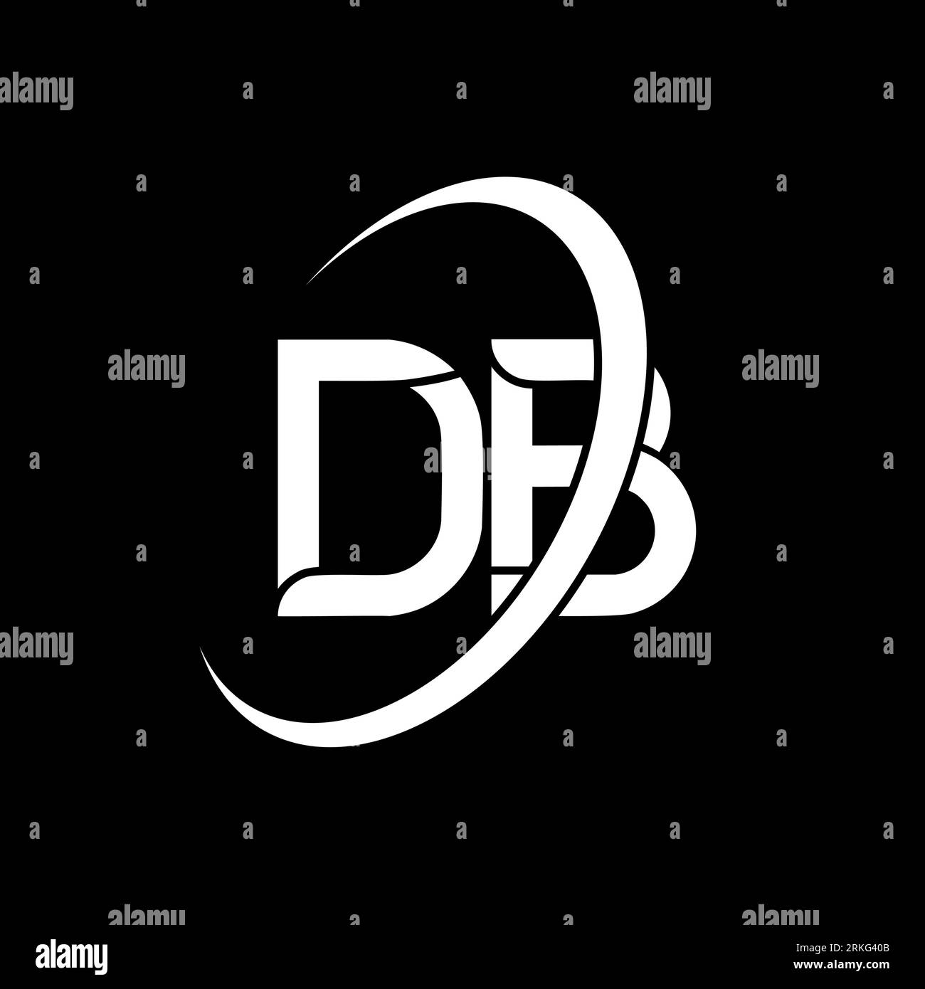 DB logo. D B design. White DB letter. DB/D B letter logo design. Initial letter DB linked circle uppercase monogram logo. Stock Vector