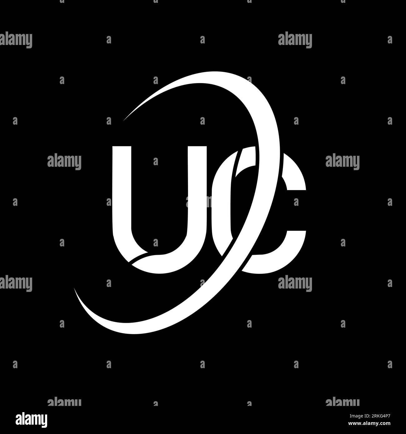 UC logo. U C design. White UC letter. UC/U C letter logo design ...