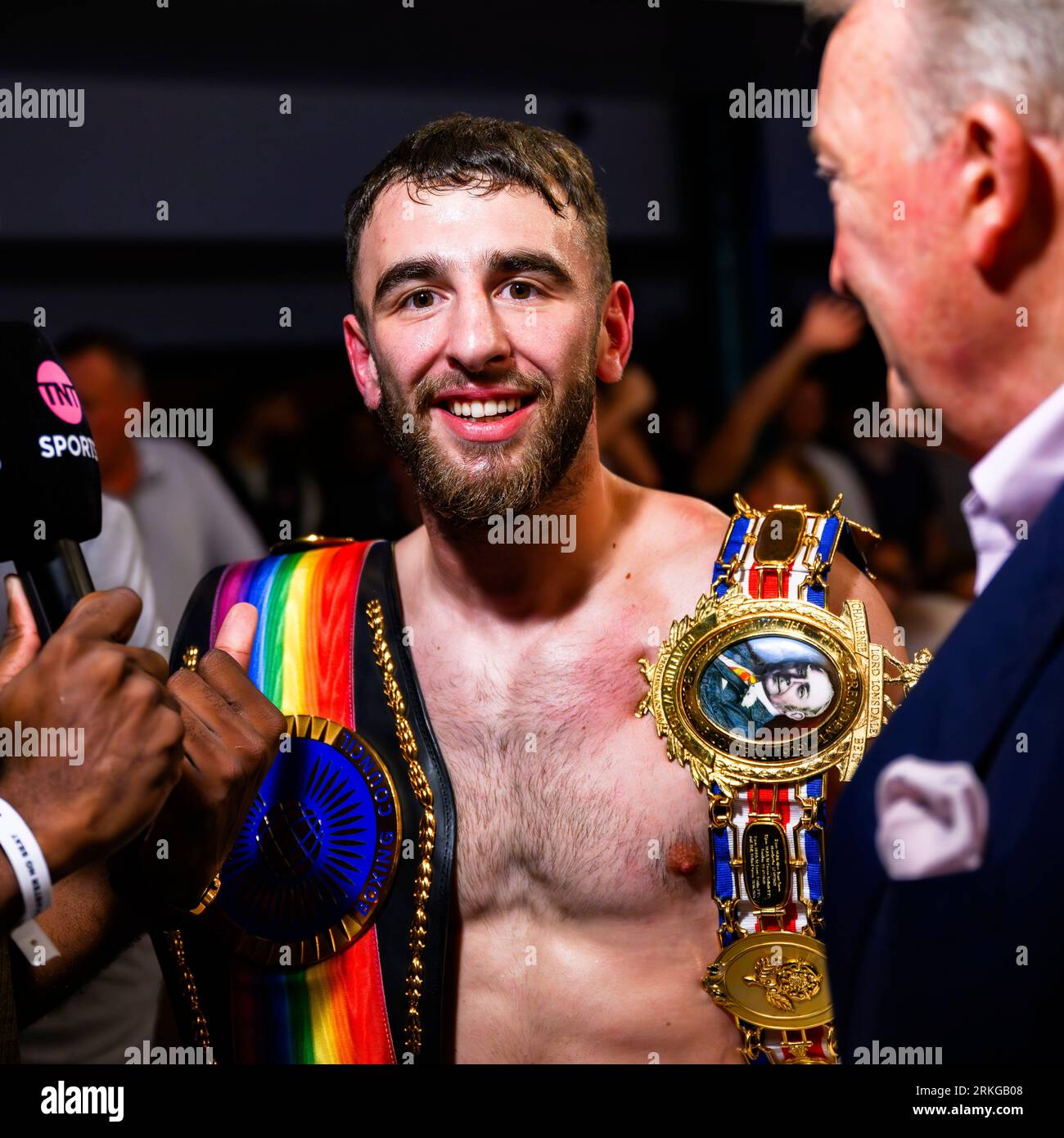 LONDON, UNITED KINGDOM. 18 Aug, 2023. Nathanial Collins vs Raza Hamza