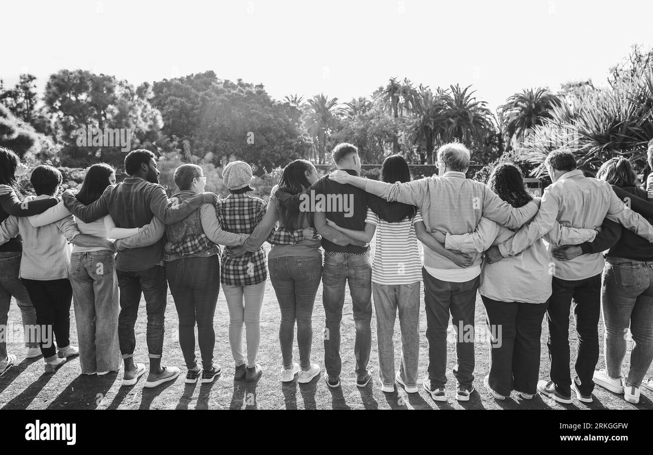 People Hugging Black And White
