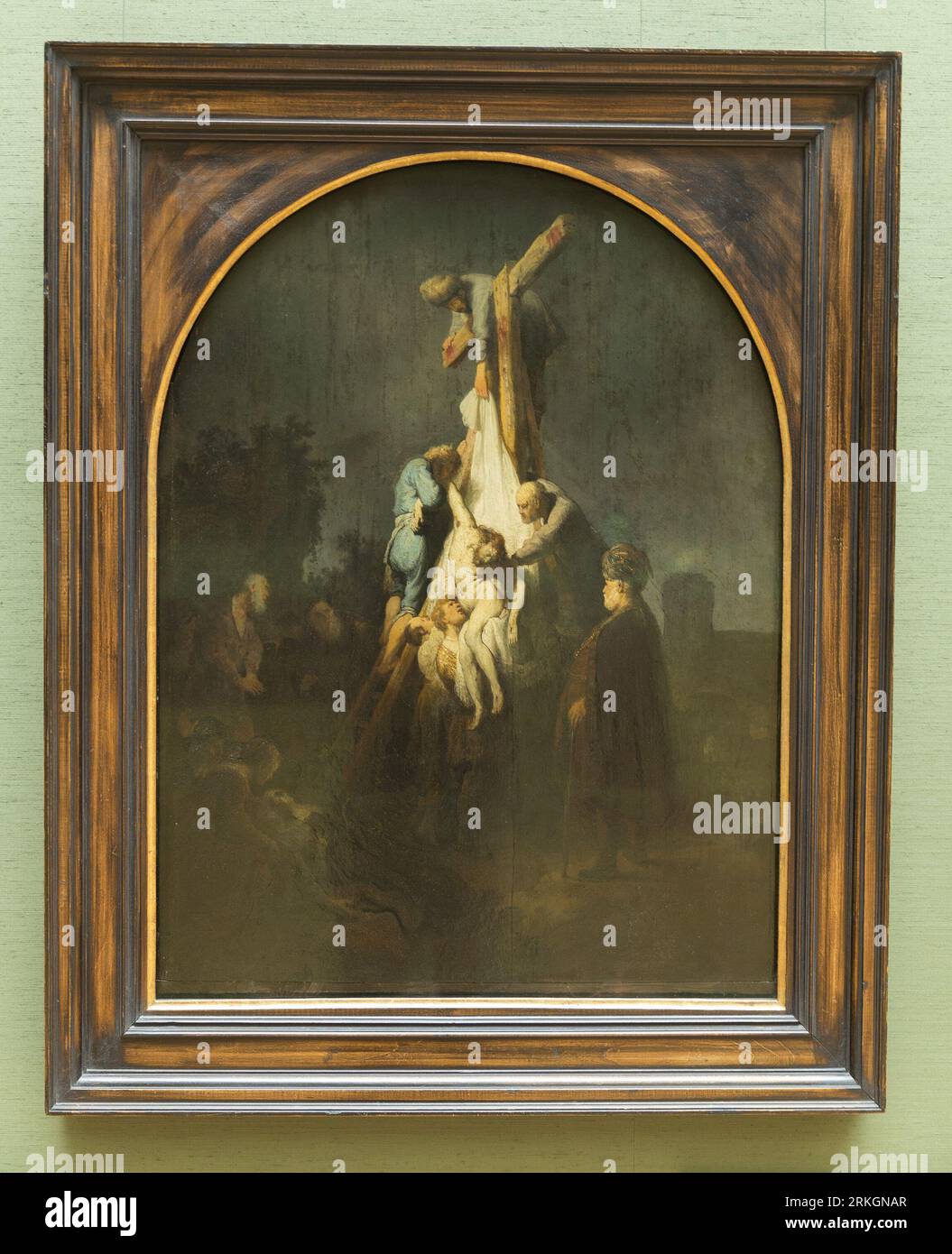 Rembrandt Painting In Alte Pinakothek Stock Photo Alamy