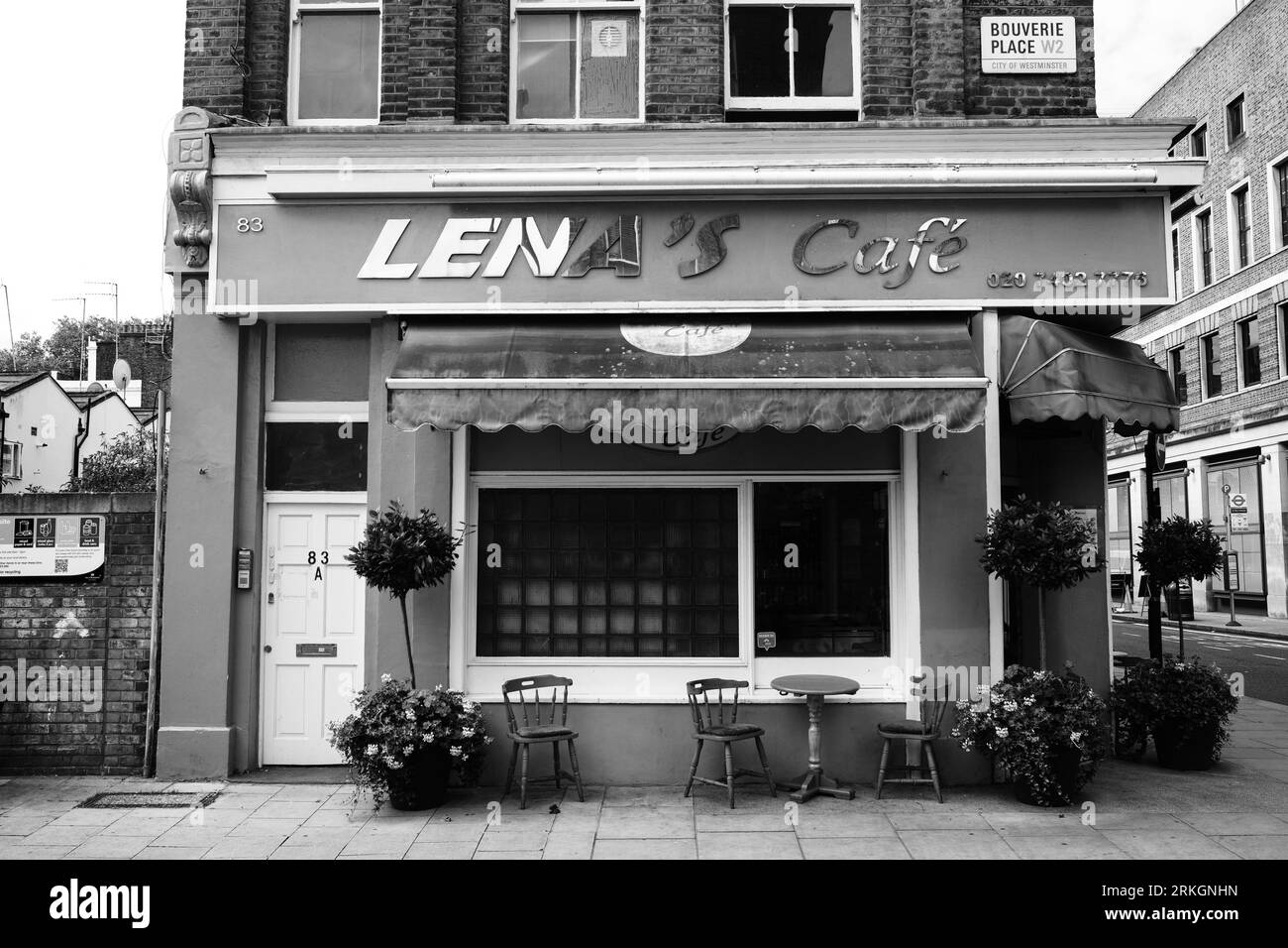 Cafe london greasy spoon Black and White Stock Photos & Images - Alamy