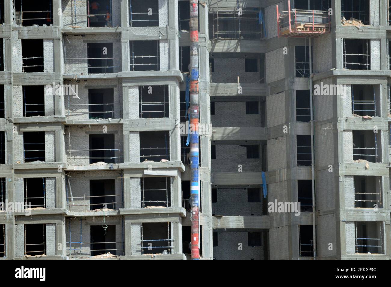 Image showcasing Giza, Egypt, August 19 2023: New residential high rise in Egypt, real ...