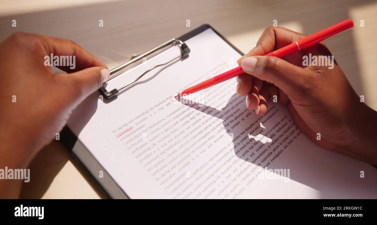 Book Script Or Text Grammar Edit And Spelling Correction Stock Photo