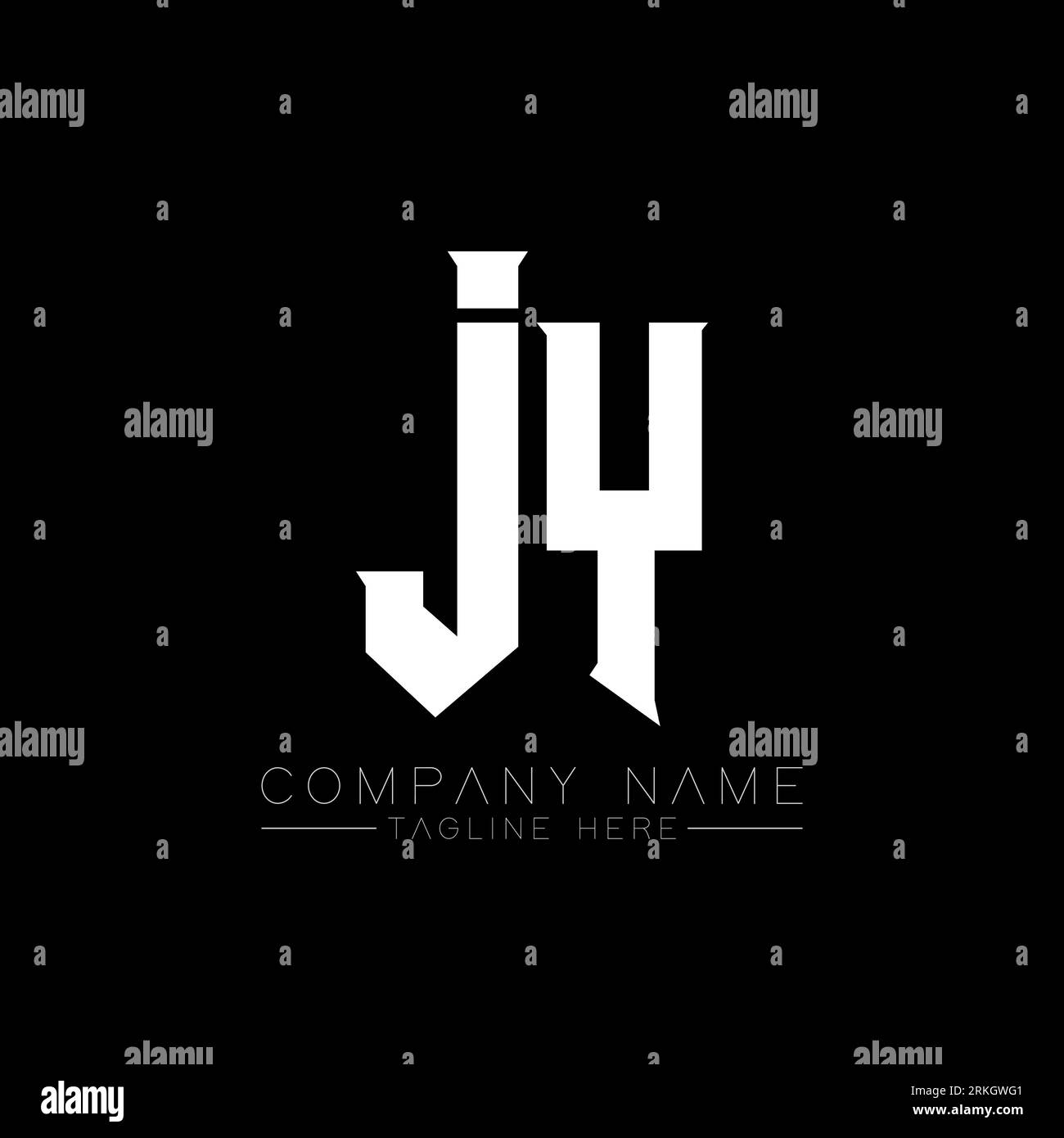 JY Letter Logo Design. Initial letters JY gaming's logo icon for ...