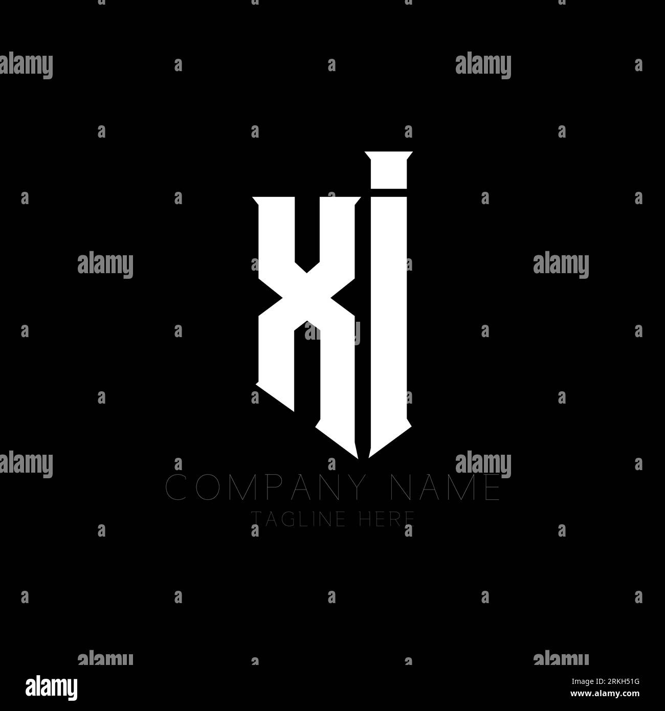 XI Letter Logo Design. Initial letters XI gaming's logo icon for ...