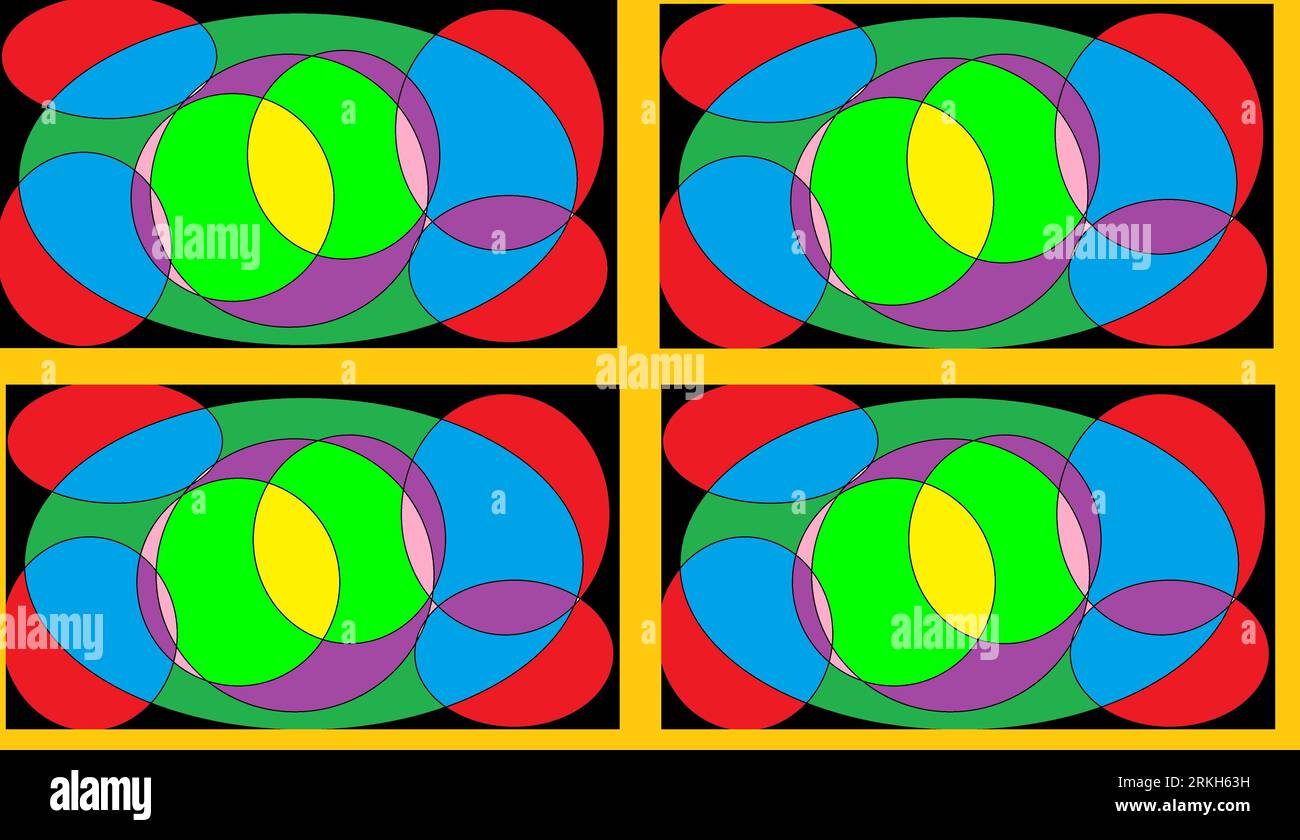 Four circles arranged in hi-res stock photography and images - Alamy