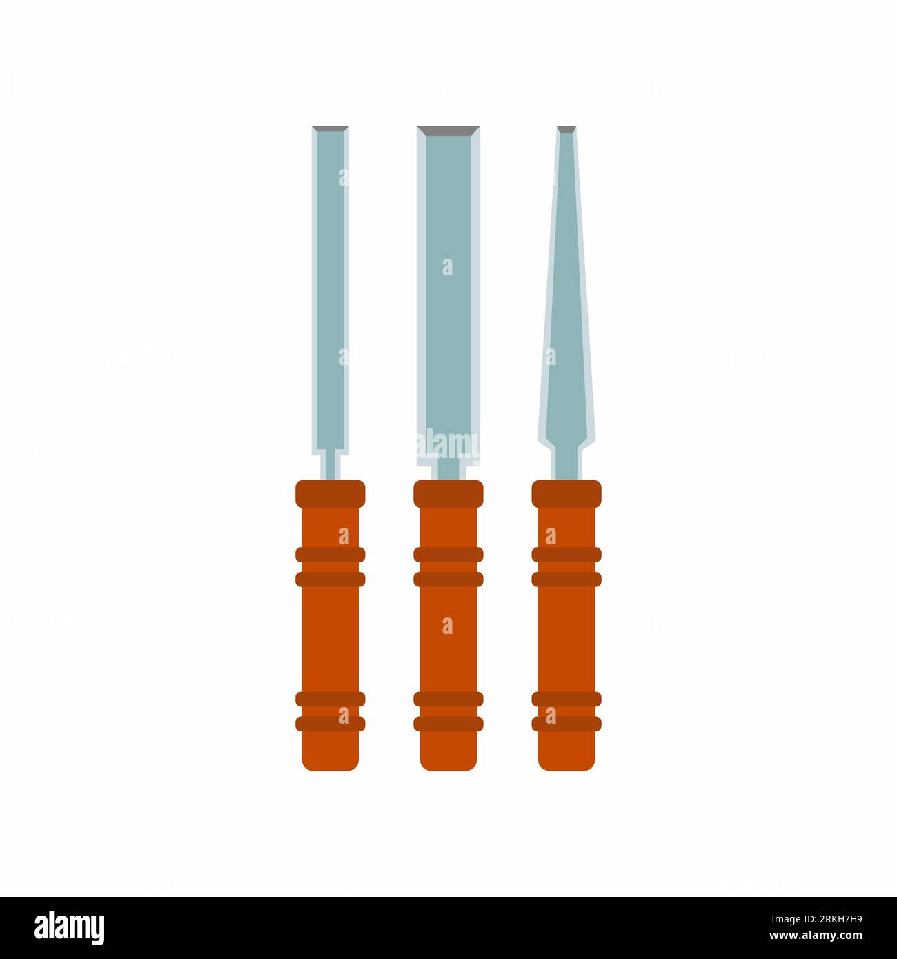 Carpentry Flat Chisel Illustration Stock Illustration - Download Image Now  - Art And Craft, Carpenter, Carpentry - iStock