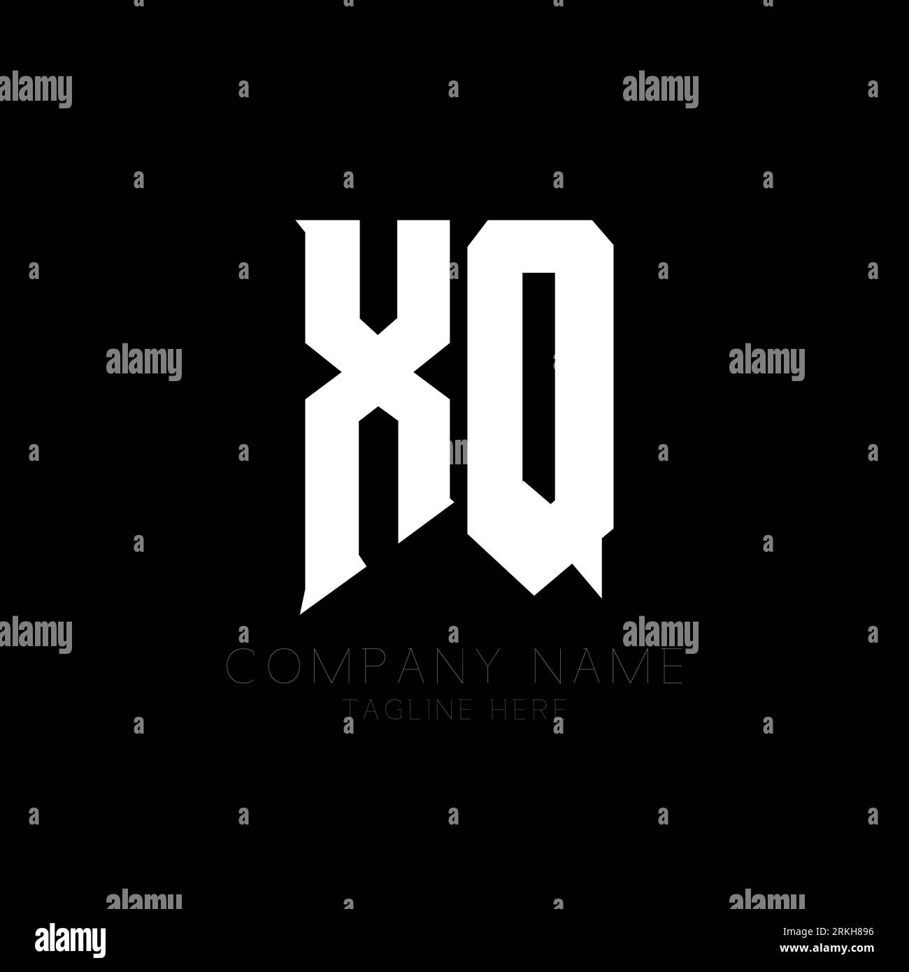 XQ Letter Logo Design. Initial letters XQ gaming's logo icon for ...