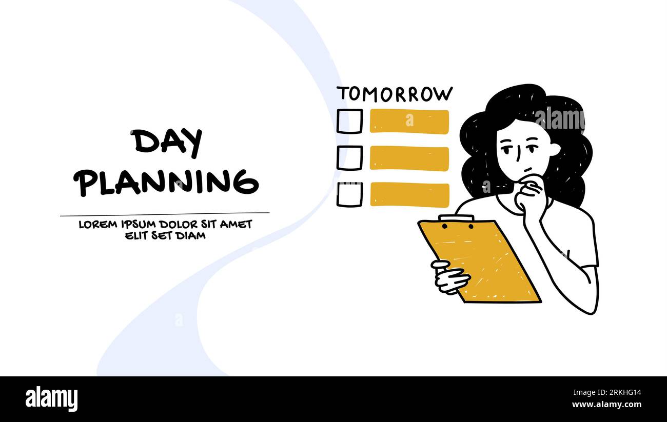 Checklist planning Stock Vector Images - Alamy
