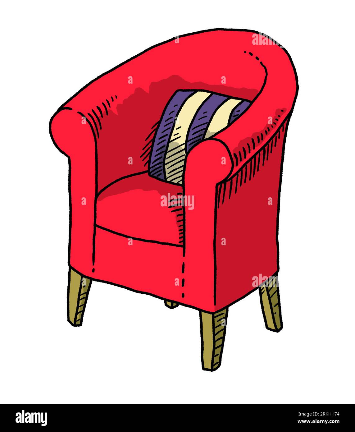 Armchair drawing hi-res stock photography and images - Alamy