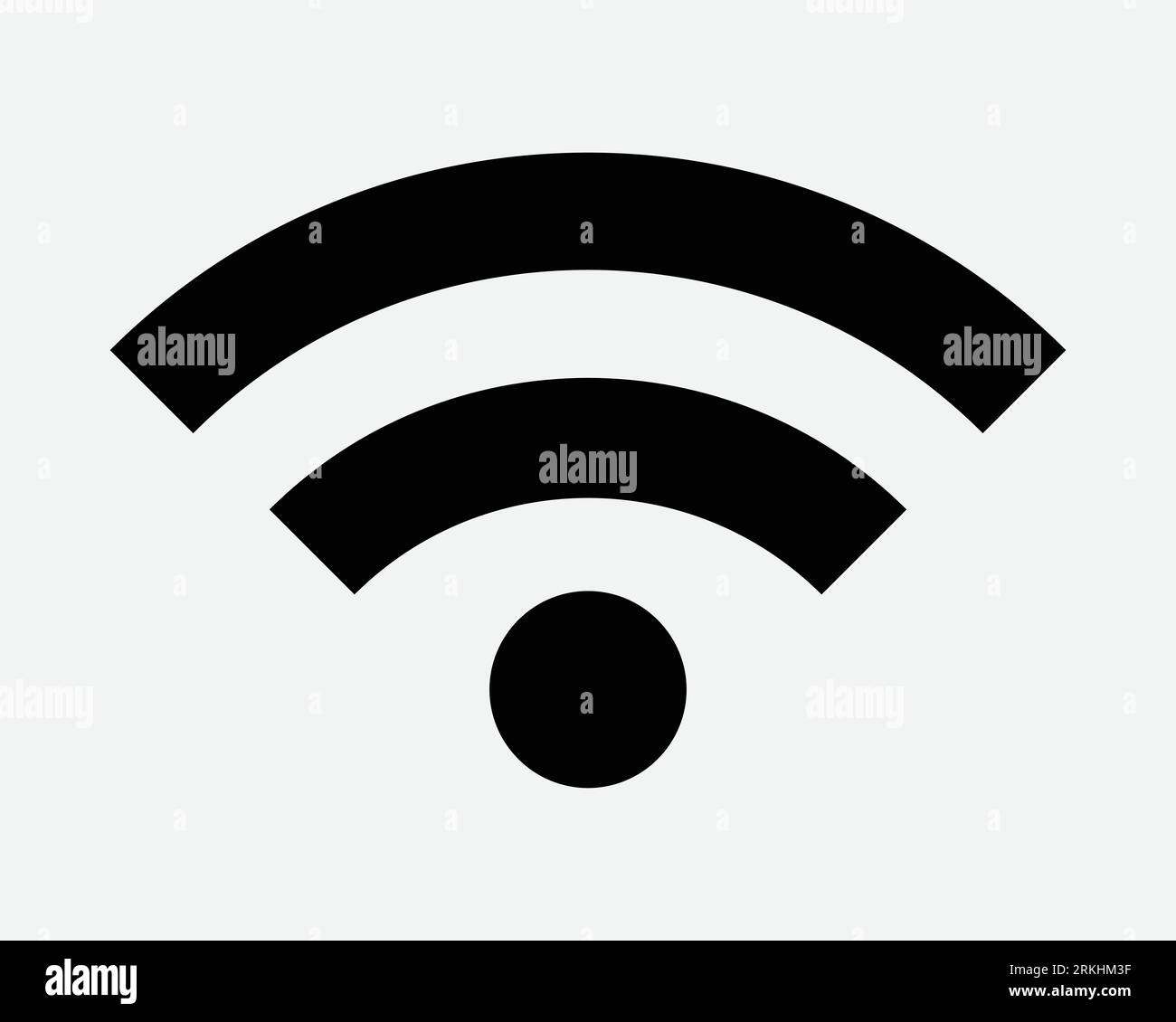 Network Signal Icon Wifi Wi Fi Internet Connection Strength Data Communication Computer Mobile Podcast Digital App Connect Black Symbol Sign Vector Stock Vector