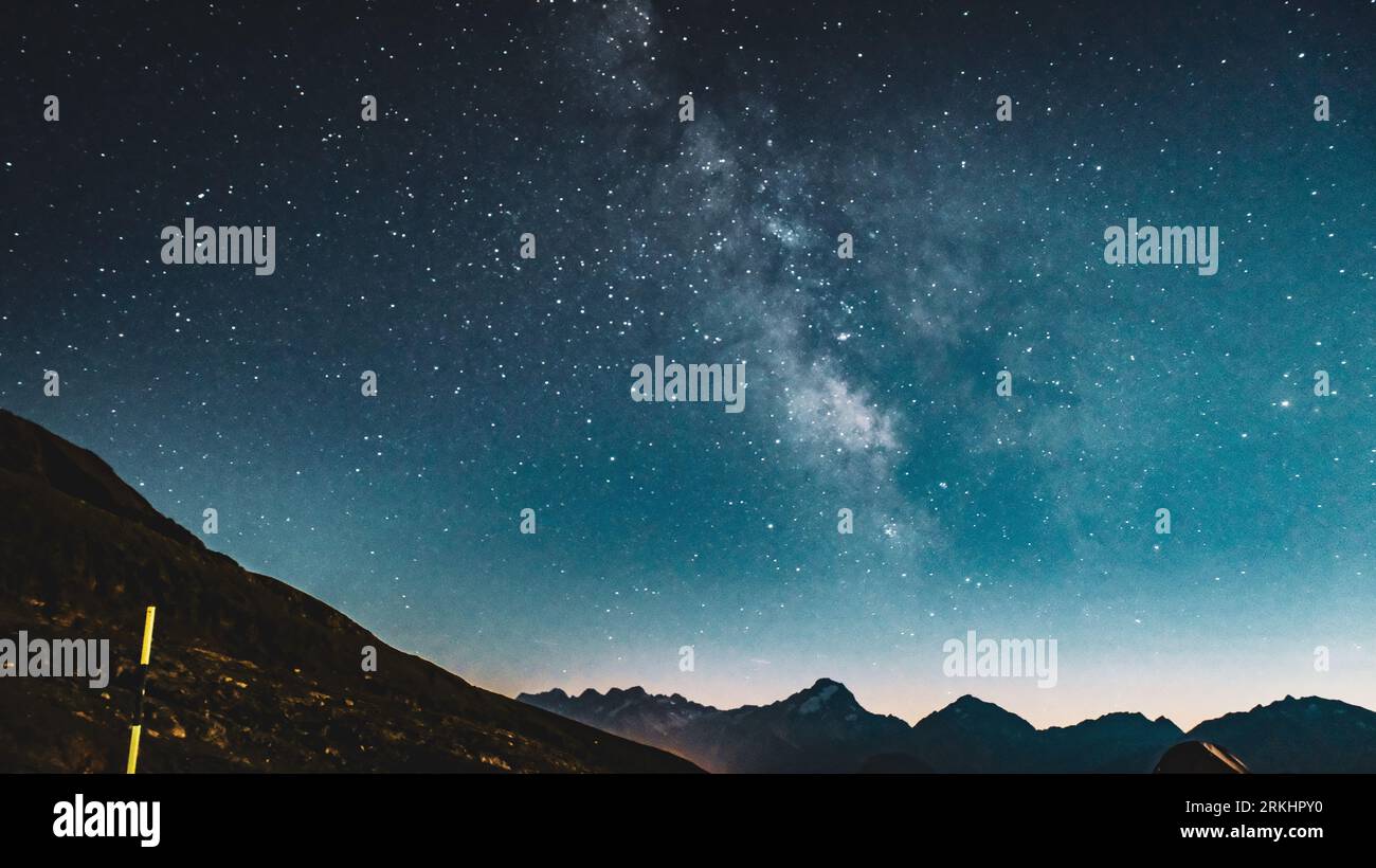 A stunning night sky filled with stars twinkling against a deep, dark ...