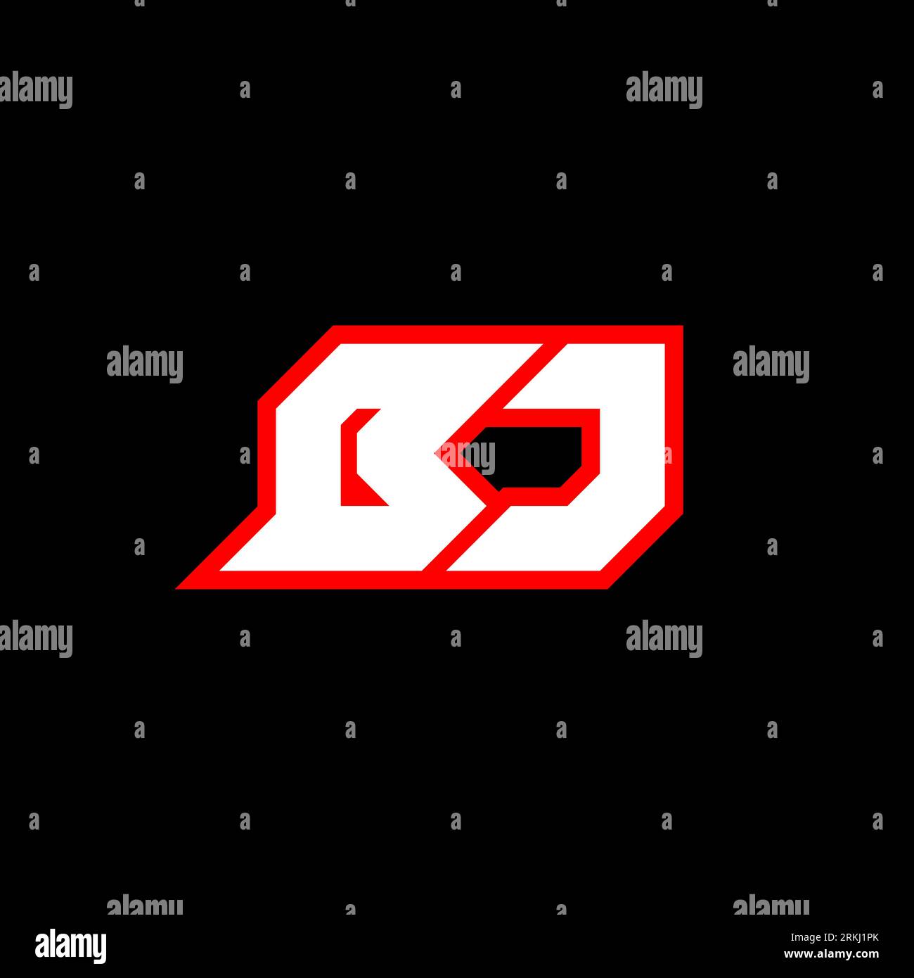 BJ logo design, initial BJ letter design with sci-fi style. BJ logo for ...