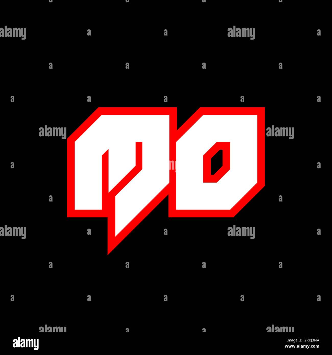MO logo design, initial MO letter design with sci-fi style. MO logo for ...