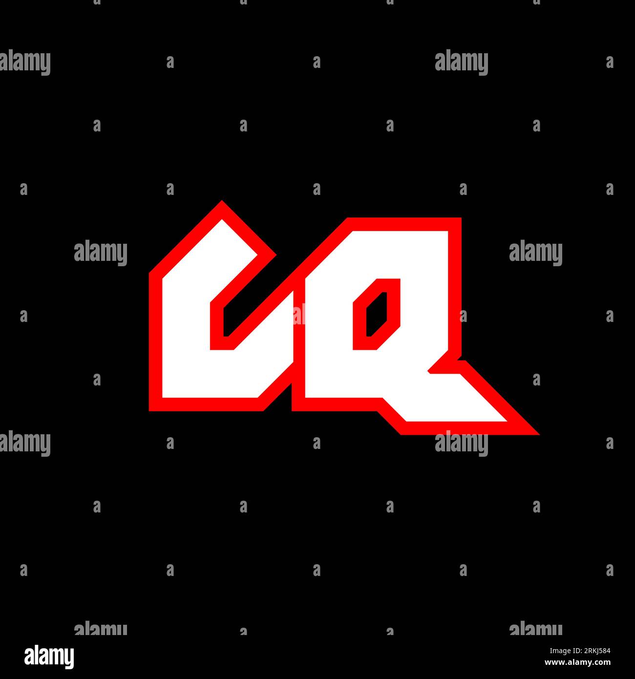 LQ logo design, initial LQ letter design with sci-fi style. LQ logo for ...