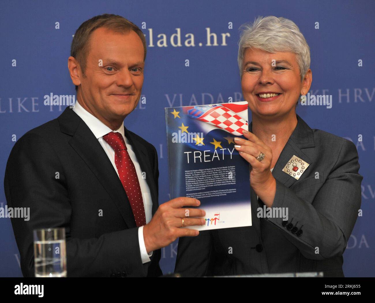 Croatian prime minister jadranka kosor hi-res stock photography
