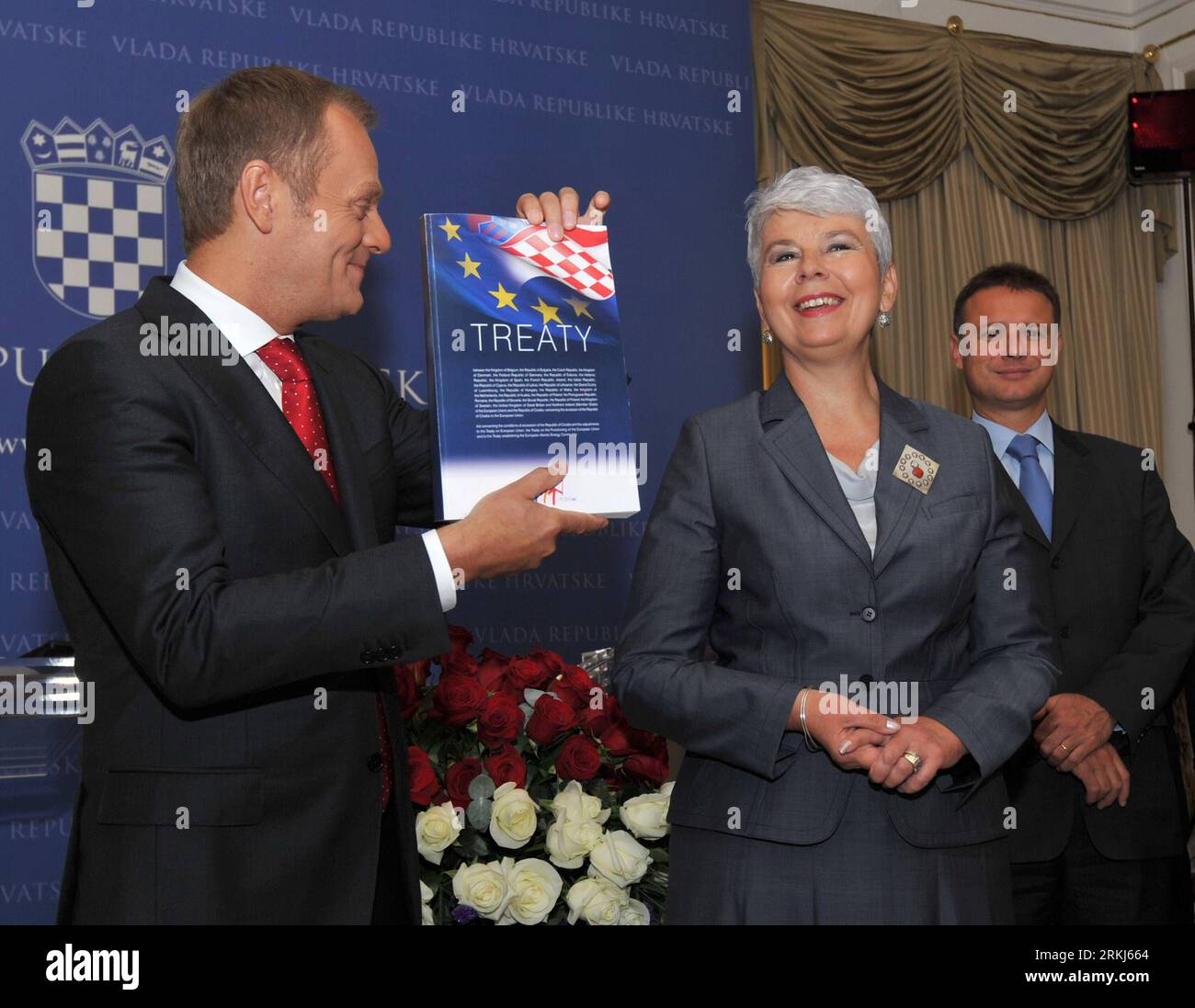 しで Croatian prime minister jadranka kosor hi-res stock photography