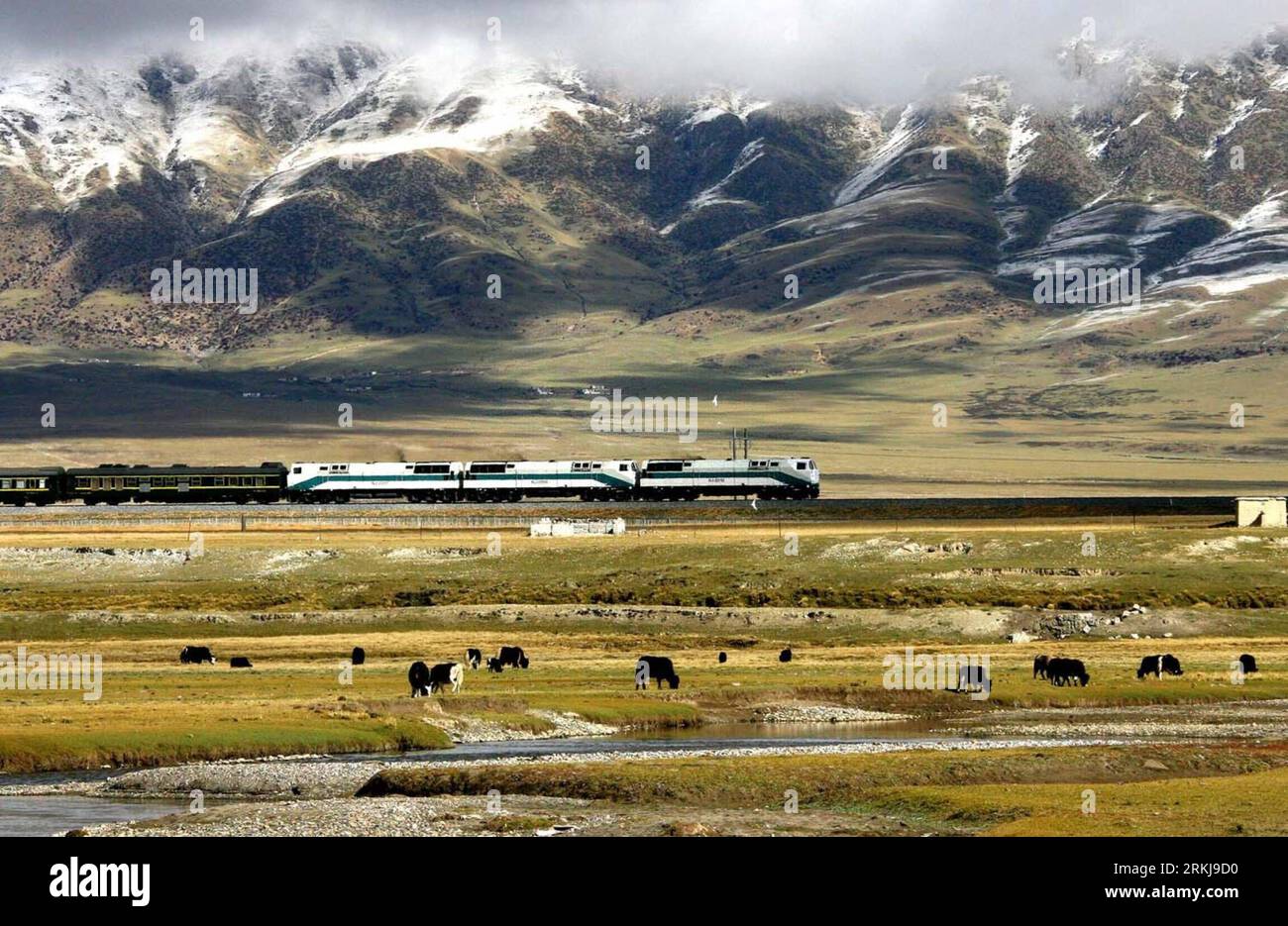 Qinghai tibet train beijing china hi-res stock photography and