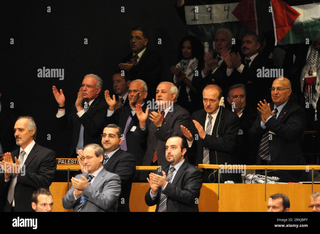 Un Palestinian Representative Recognition of palestine united nations hi-res stock photography and ...