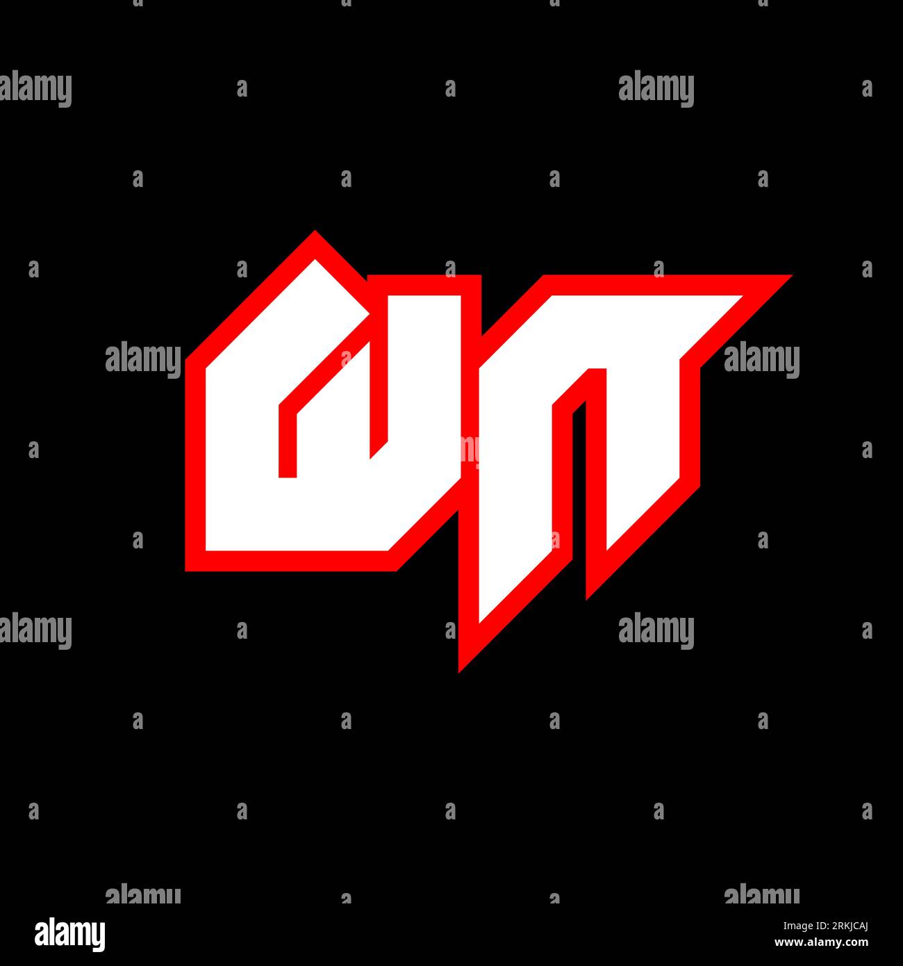 WN logo design, initial WN letter design with sci-fi style. WN logo for ...
