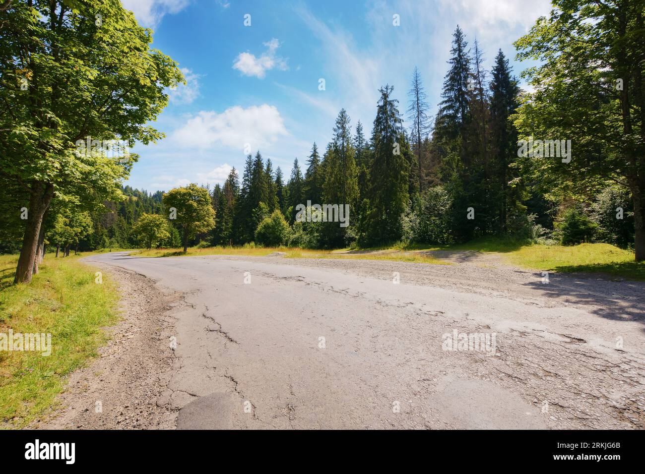 Old road leads through hi-res stock photography and images - Alamy