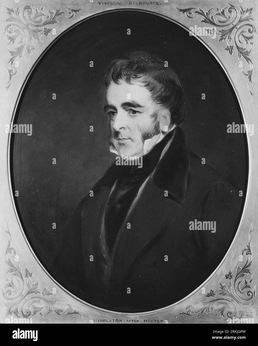 William Lamb, 2nd Viscount Melbourne (1779-1848) between circa 1865 and circa 1870 by James Godsell Middleton Stock Photo