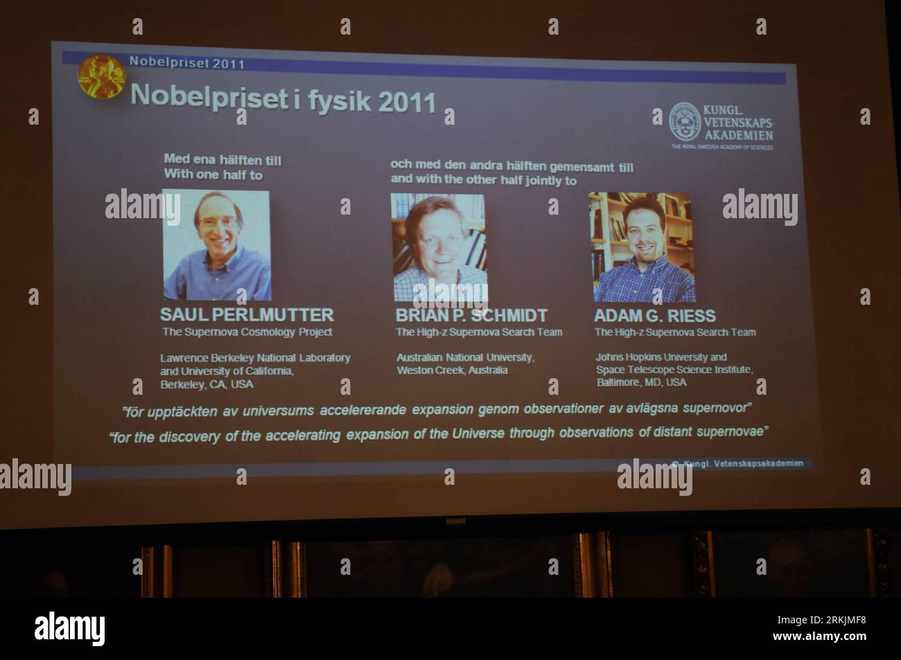 Saul perlmutter and brian hires stock photography and images Alamy