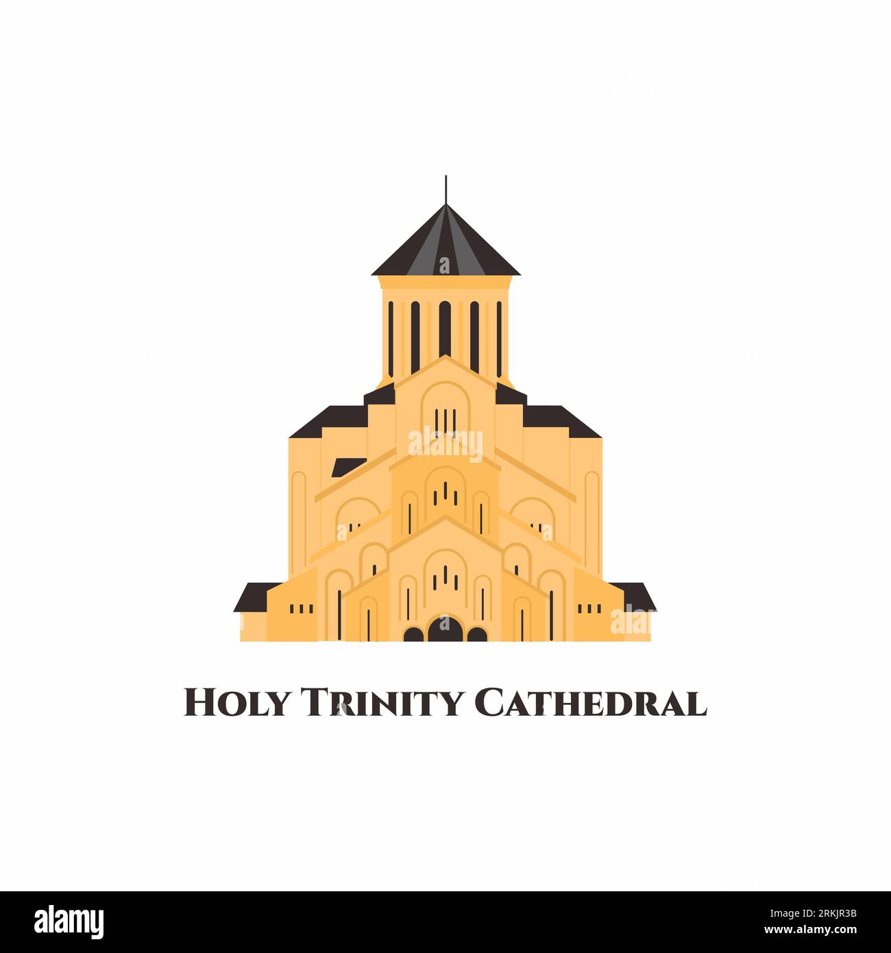 Holy Trinity Cathedral. It is an Anglican place of worship situated in Parnell, a residential suburb of Auckland, New Zealand. Beautiful church. This Stock Vector