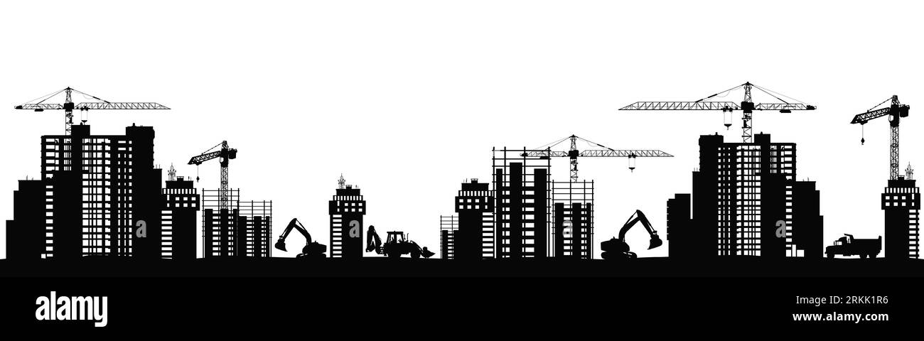 Construction site layout Black and White Stock Photos & Images - Alamy