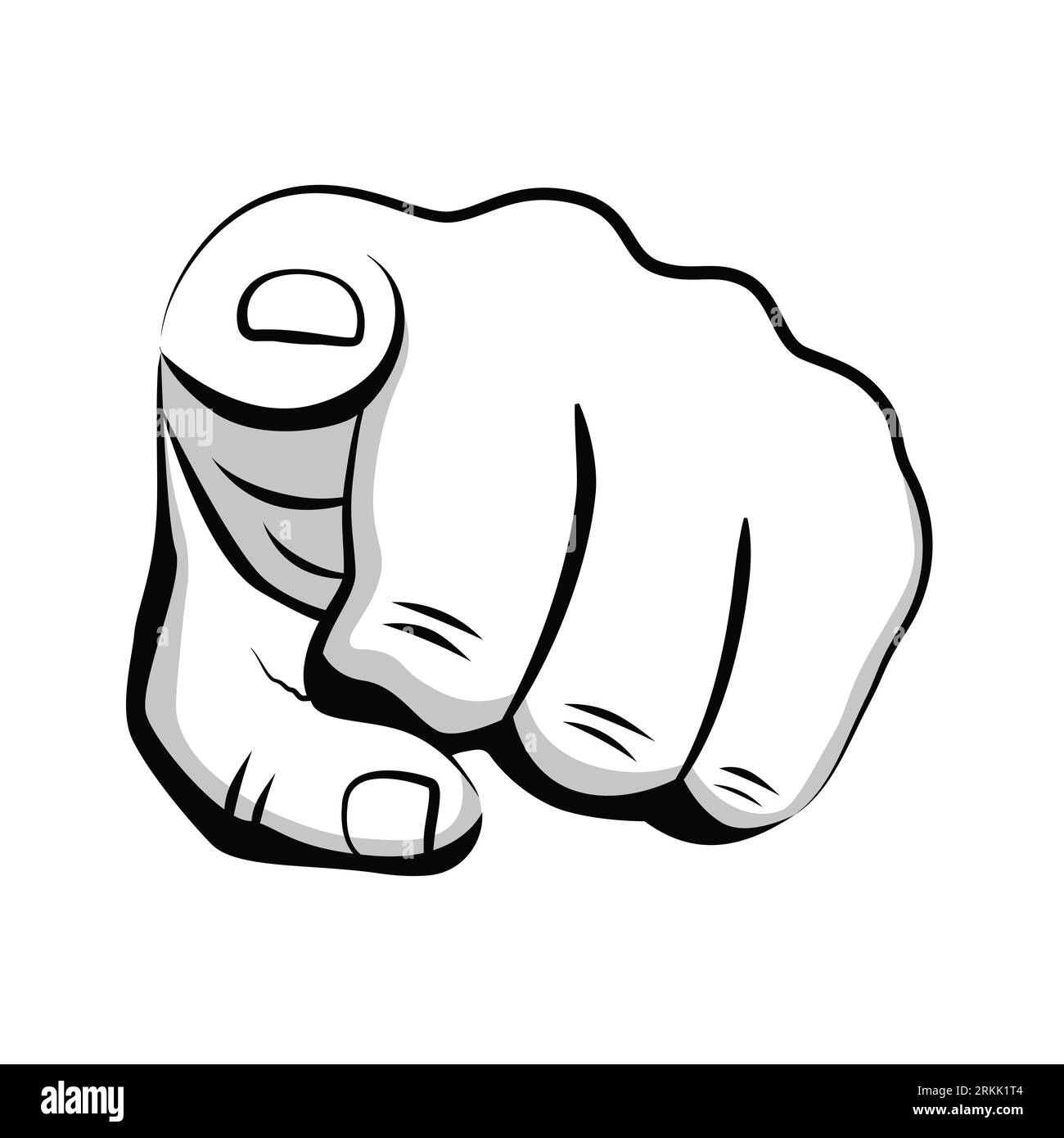 Vintage pointing finger illustration hi-res stock photography and ...