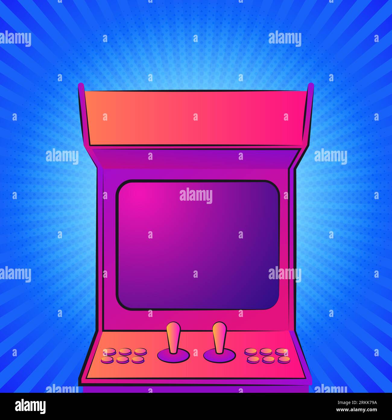 Red button on machine Stock Vector Images - Alamy