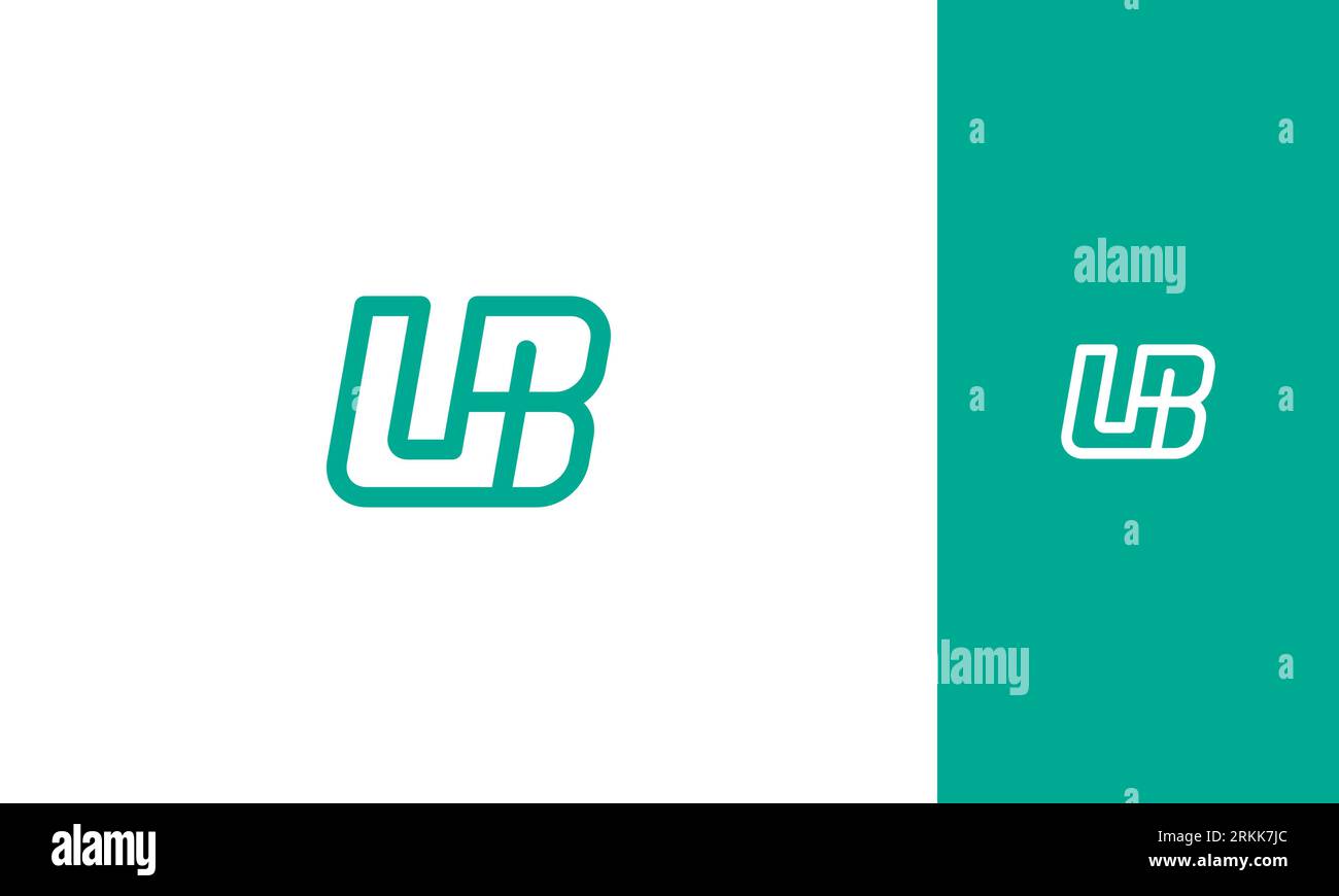 Creative Letter UB logo . Letter UB Initials logo design . clean and modern logo design Stock Vector