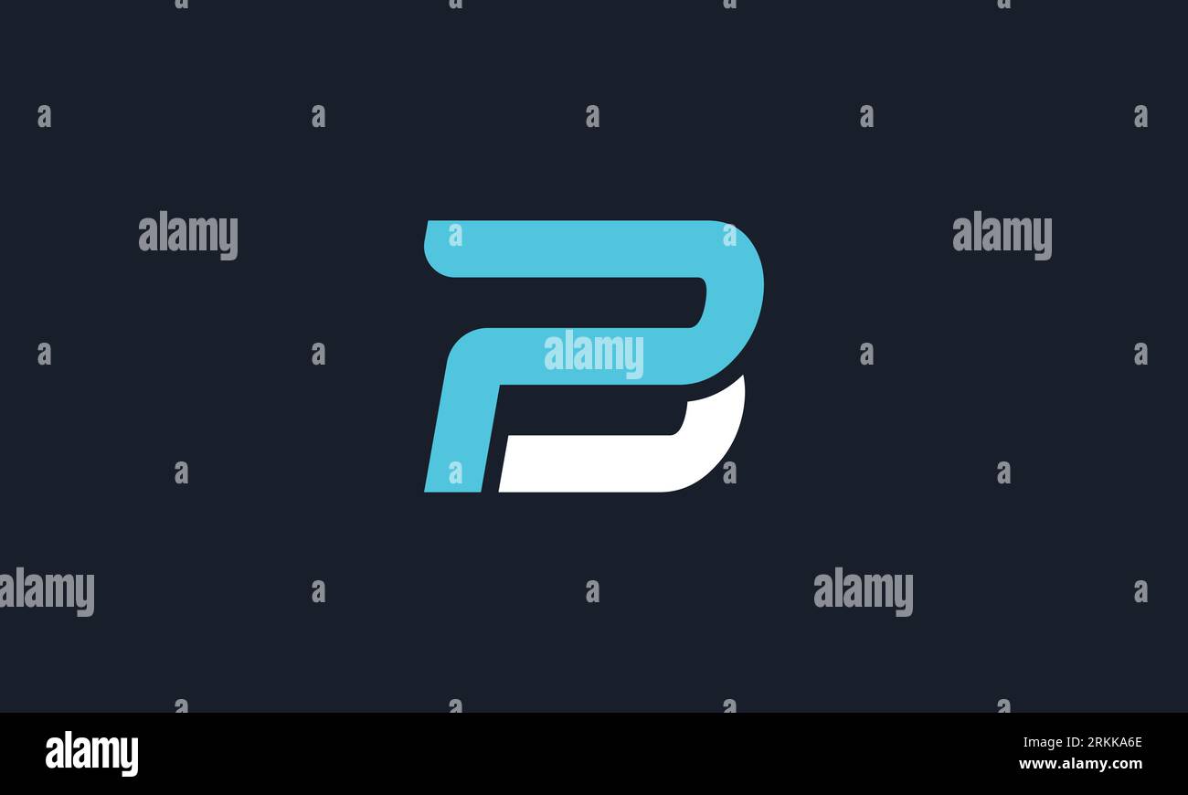 Creative and Minimalist Letter BP PB Logo Design , PB BP Monogram Stock Vector