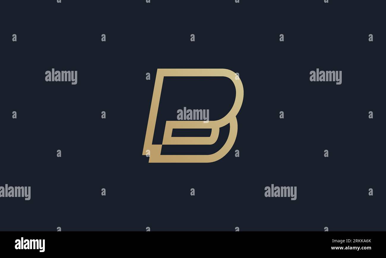 Creative and Minimalist Letter BP PB Logo Design , PB BP Monogram Stock ...