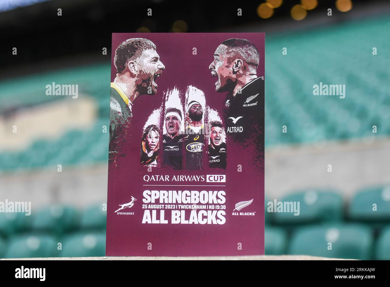 Todays match programme ahead of the International Friendly match New
