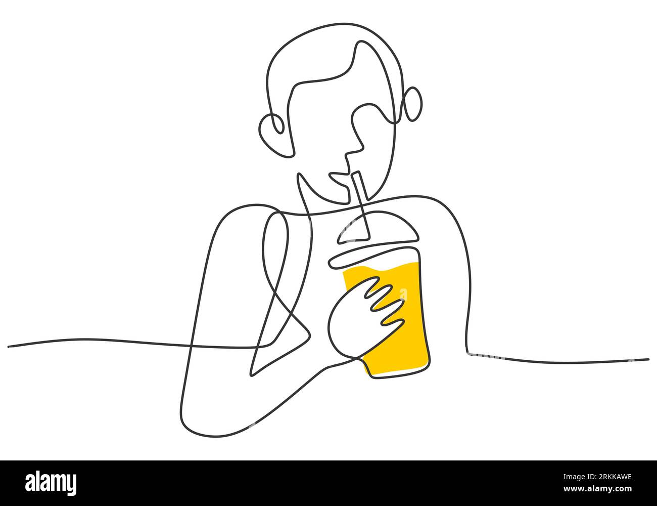 https://c8.alamy.com/comp/2RKKAWE/continuous-one-line-drawing-a-little-boy-holding-a-glass-of-orange-juice-for-fulfillment-of-body-nutrition-isolated-on-white-background-minimalism-gra-2RKKAWE.jpg